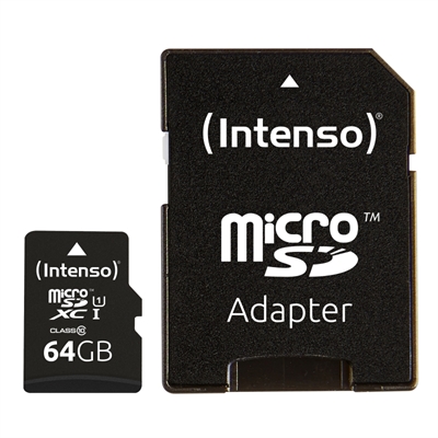 Intenso 3423490 Micro Sd Uhs I Premium 64gb Cadap